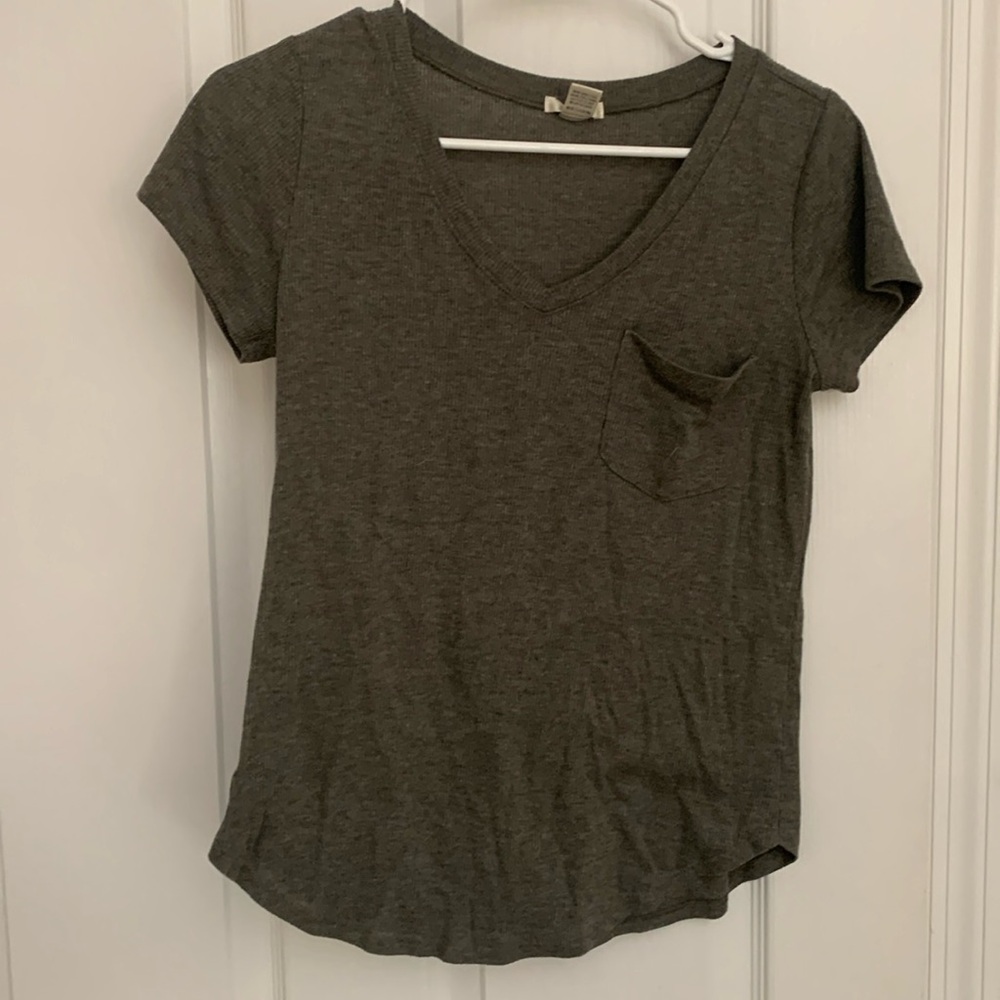 Army Green Vneck